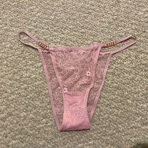VS brazilian cut panty with gold hardware